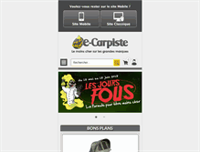 Tablet Screenshot of e-carpiste.com